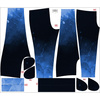 WOMEN'S JOGGERS (NOEMI) - SPECKS (classic blue) / black - sewing set M
