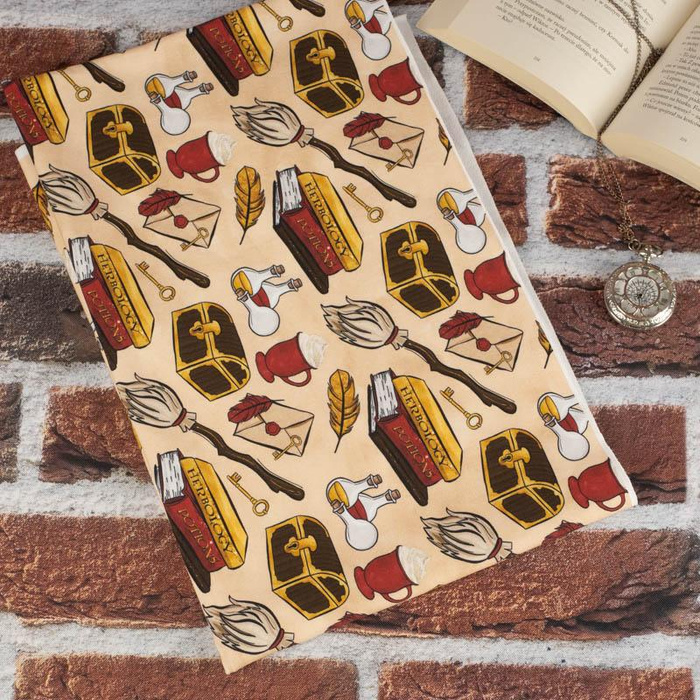 MAGIC MIX PAT. 3 (MAGIC SCHOOL) / beige - Cotton woven fabric