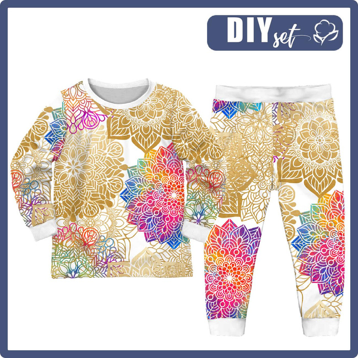 CHILDREN'S PAJAMAS " MIKI" - MANDALA pat. 3 - sewing set (134/140)