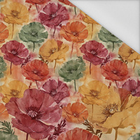 FLOWERS PAPAYA ORANGE WZ. 2 - schnelltrocknende Webware