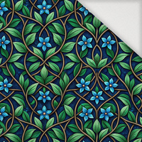 Stained Garden wz.1 (FLOWERS) - Slub Weave