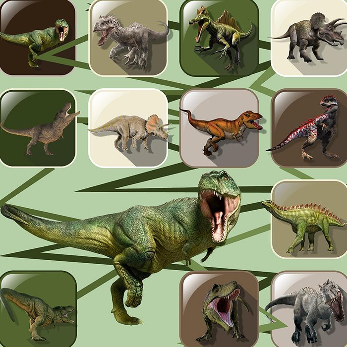 DINO TILES PAT. 7 -  single jersey with elastane 