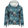 PASTEL BIRDS M.3 (EULE) - Wintersweat angeraut mit Elastan ITY