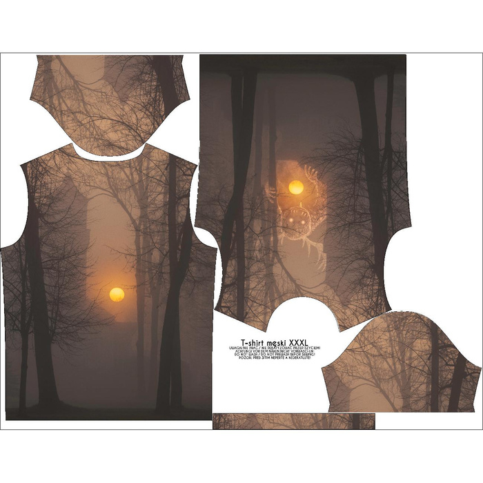 PÁNSKÉ TRIČKO - WOJSUN BESTIE - Sada šití XL