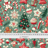 HAPPY CHRISTMAS WZ. 10 - French Terry mit Elasthan