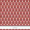 HERZPERLEN / rot (VALENTINES HERZEN) - Baumwoll Webware