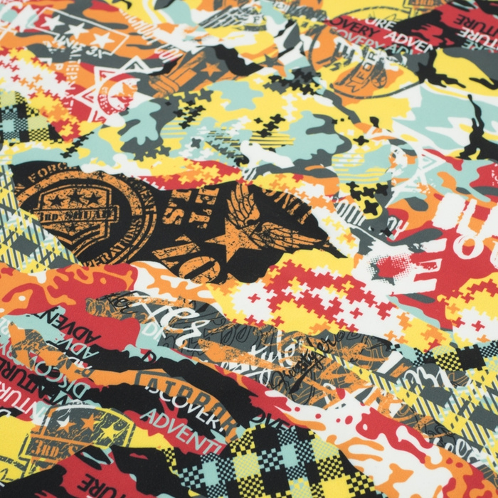 CAMOUFLAGE COLORFUL - softshell