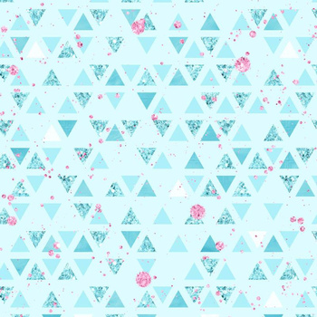 GLITTER DREIECKE (WUNDERLAND) - Wasserabweisende Webware