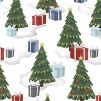 PRESENTS UNDER CHRISTMAS TREES (IN THE SANTA CLAUS FOREST)