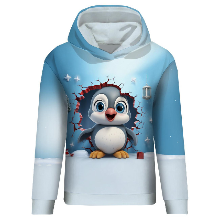 DÁMSKA MIKINA (POLA) CLASSIC S KAPUCÍ - HAPPY PENGUIN - Sada šití XXL