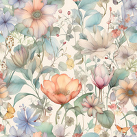 PASTEL FLOWERS WZ.12 - Panama 220g
