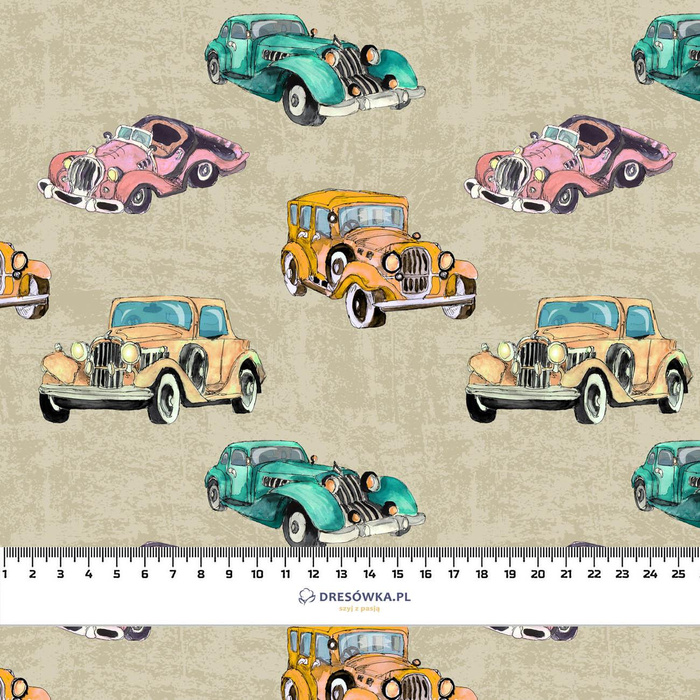 OLD CARS M. 4 - Wasserabweisende Webware