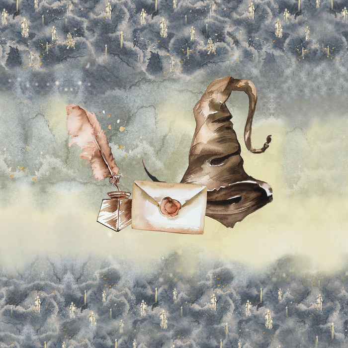 MAGICAL WORLD MIX pat. 1 (MAGIC) - panel (60cm x 50cm) looped knit 