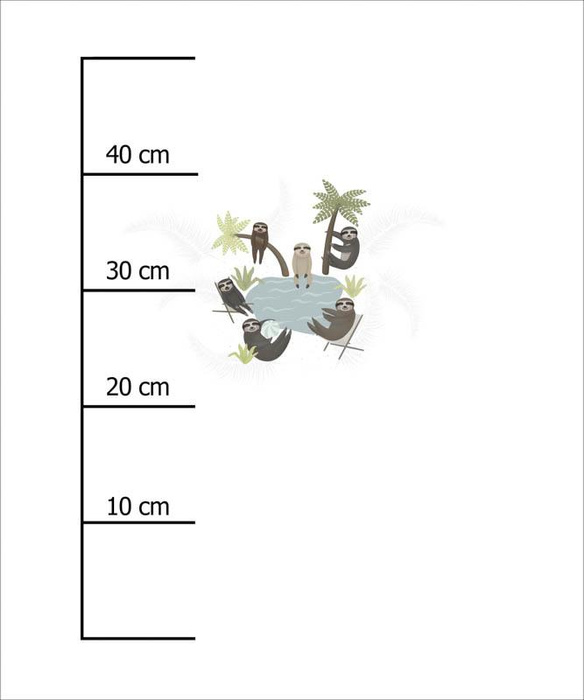 FAULTIERE IM URLAUB (FAULTIERE) - Paneel 50cm x 60cm
