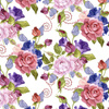 ROSE FLOWERS PAT. 2 (BLOOMING MEADOW) - Waterproof woven fabric