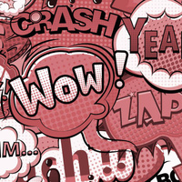 COMICS (rot) - bio single jerset mit Elastan Sommersweat