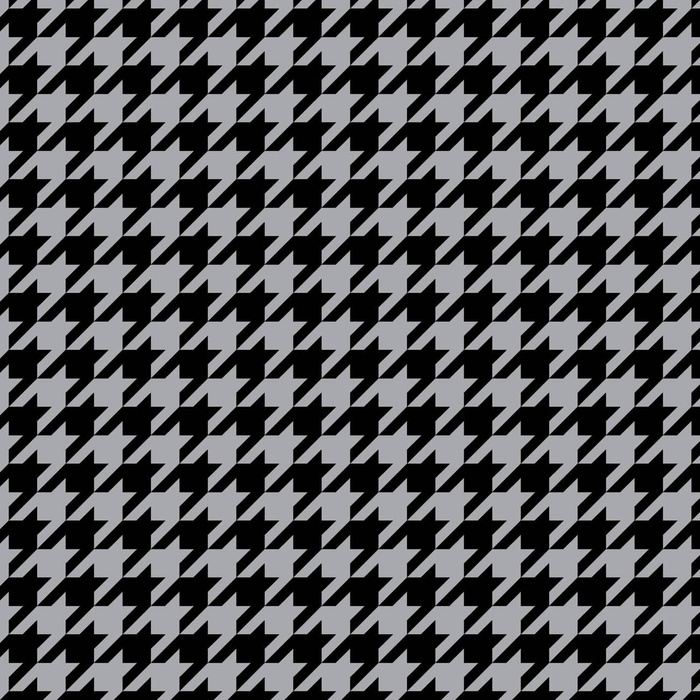 SCHWARZER HAHNENTRITT / grau - sommersweat