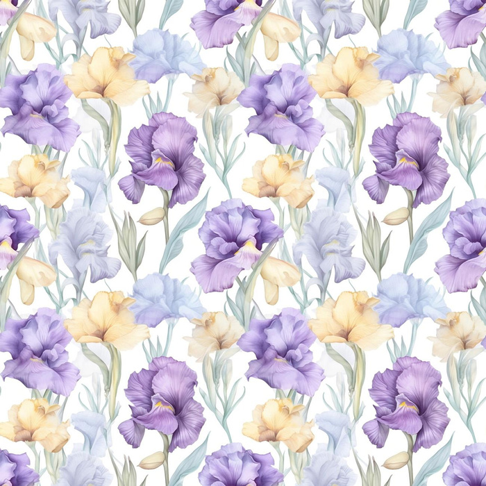 FLOWERS wz.11 - teplákovina počesaná s elastanem ITY