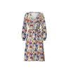 WICKEL MIDI KLEID (BIANCA) (XXL) - FLOWERS ms.42 - Nähset