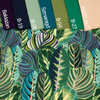 GREEN JUNGLE pat. 1 (VINTAGE) - looped knit fabric
