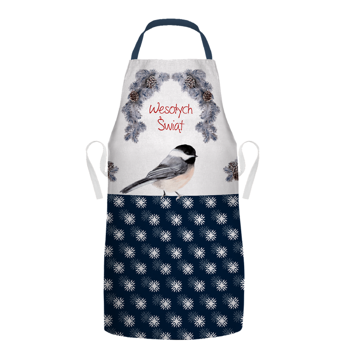 Weihnachtsschürze - WESOŁYCH ŚWIĄT / Vogel
