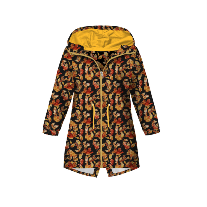 EBERESCHE UND EICHELN (BUNTER HERBST)  - Krepp