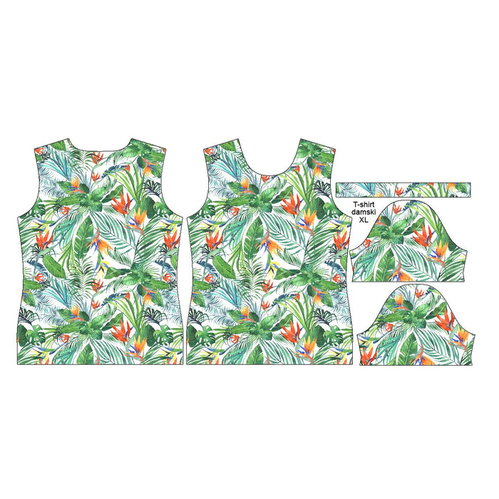 DÁMSKÉ TRIČKO - BATIK vz. 1 / zlatý - single jersey XXXL