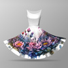 Velký panel pro kruhovou sukni - Viskózový jersey - WATERCOLOR FLORAL WZ. 10
