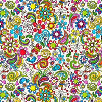 MINI KASHUBIAN FOLKLORE - Cotton woven fabric