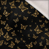 Black & Gold Glamour wz.4 - teplákovina počesaná s elastanem ITY