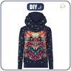 UNISEX HOODIE (HYDRA) - Animals mandala wz.1- Nähset (134/140)
