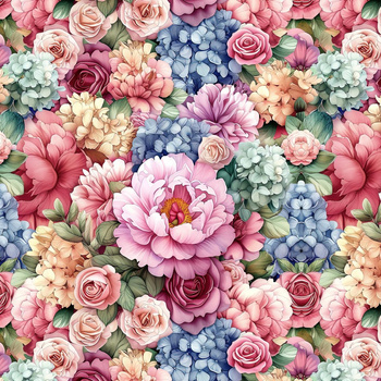 FLOWERS VZ. 3 - single jersey