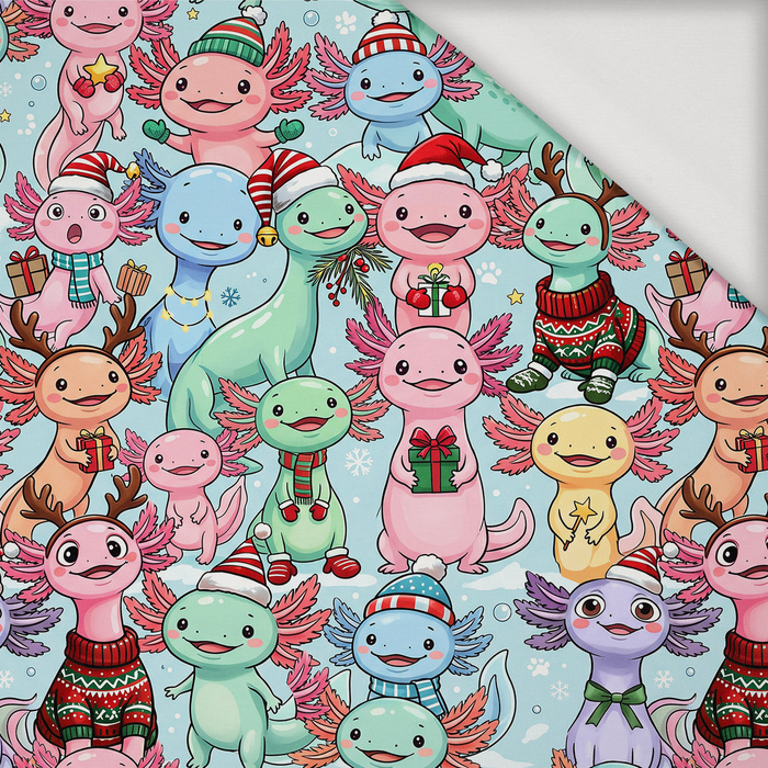 CHRISTMAS AXOLOTL - Viscose jersey