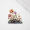 HEDGEHOG FAMILY - panel (75cm x 80cm) SINGLE JERSEY PANEL