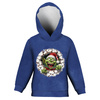 KID'S HOODIE (ALEX) - GREEN CREATURE 2 - looped knit fabric (98/104)