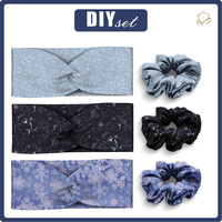 HEADBAND AND HAIR ELASTIC 3KPL - PATTERN 10 - sewing set 1/3