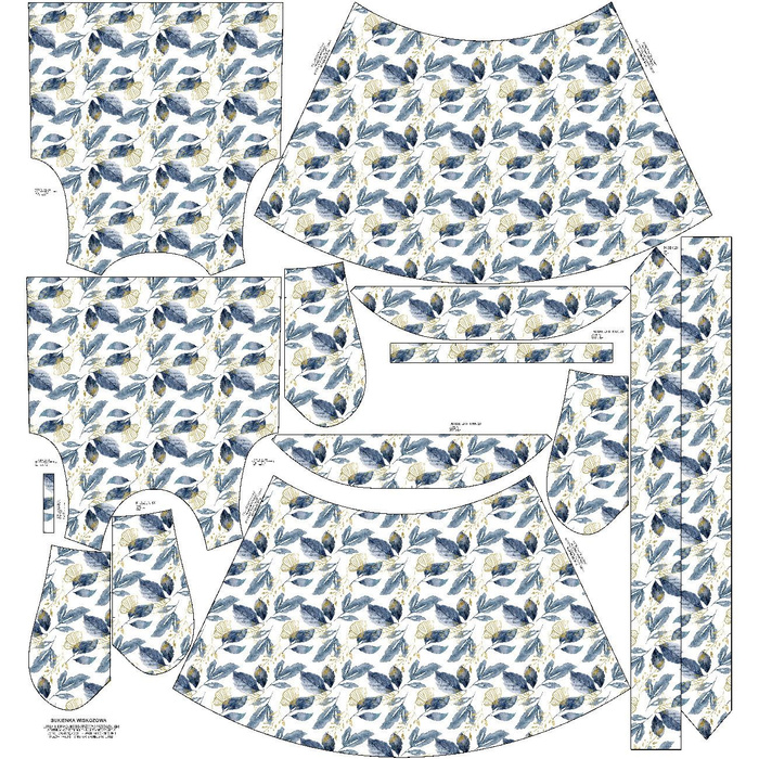 KLEID "EMMA" - RETRO FLOWERS MS. 5 - Viskosejersey mit Elasthan M