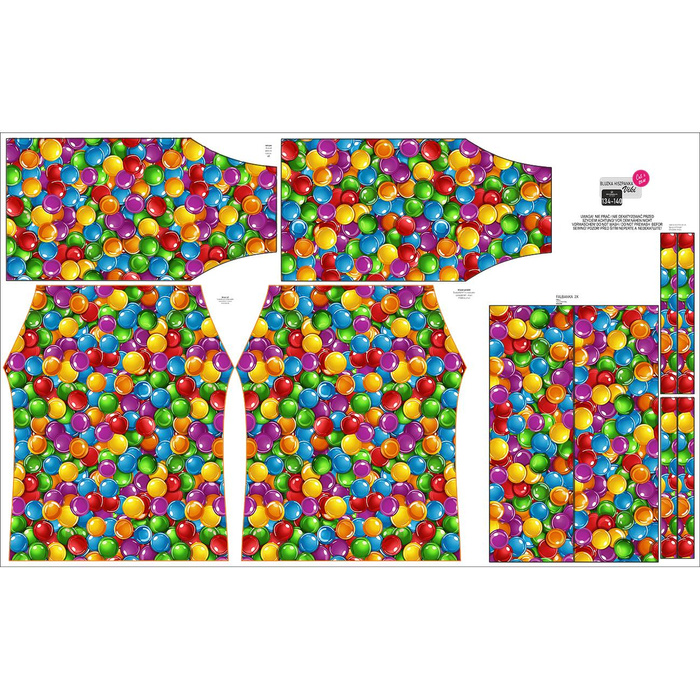 Carmenausschnitt Bluse (VIKI) - SWEETS WZ.3 - Nähset -110-116