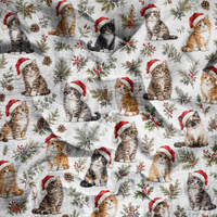 CHRISTMAS PETS WZ. 1 - Cotton muslin
