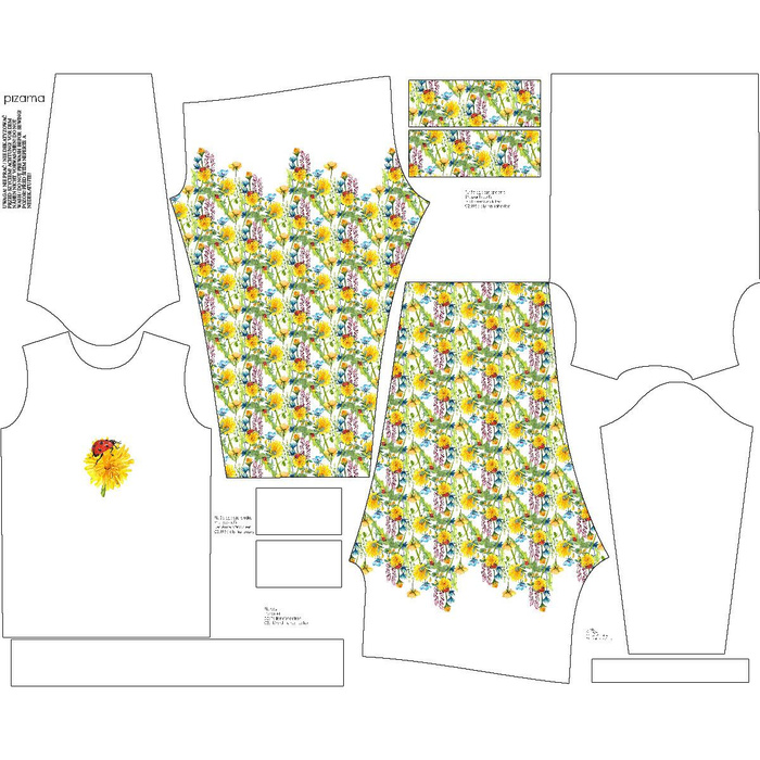 DĚTSKÉ PYŽAMO "MIKI" - Beruška - Sada šití