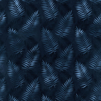 BLUE LEAVES WZ . 2 - lycra 300g