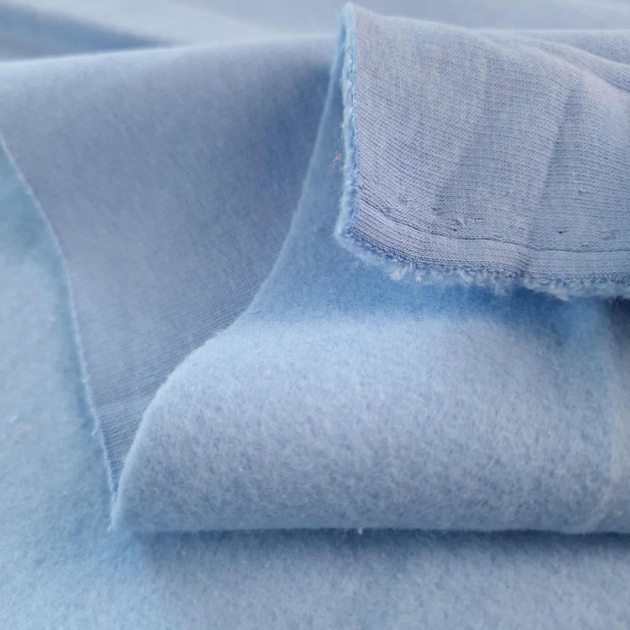 M-23 LIGHT BLUE  - silná teplákovina počesaná D300