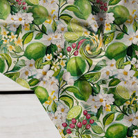 TUTTI FRUTTI WZ. 41 / lime cream - Krepa