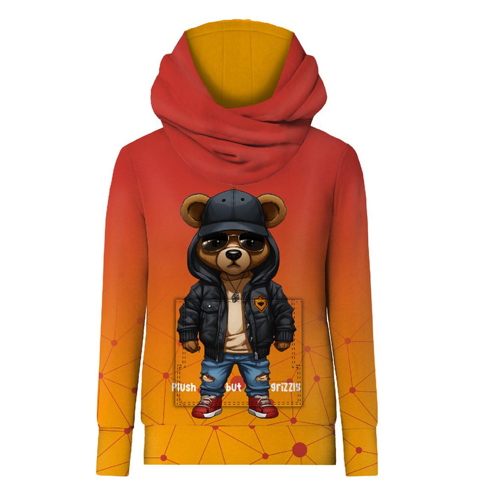 UNISEX HOODIE (HYDRA) - PLUSH BUT GRIZZLY - Nähset XS