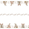 BUNNY FAMILY - Woven Fabric for tablecloths