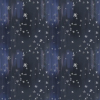 SCHNEEHIMMEL / navy (VERZAUBERTER WINTER) - Wasserabweisende Webware