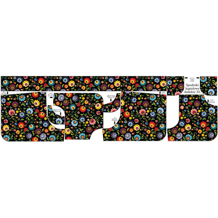 Women’s boardshorts - LOWICZ FOLKLORE / black S