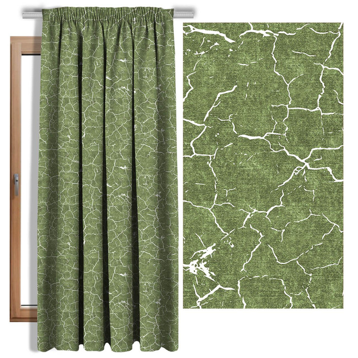 SCORCHED EARTH (white) / ACID WASH (olive) - single jersey with elastane