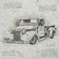 RETRO AUTO M. 2 - Paneel (75cm x 80cm)