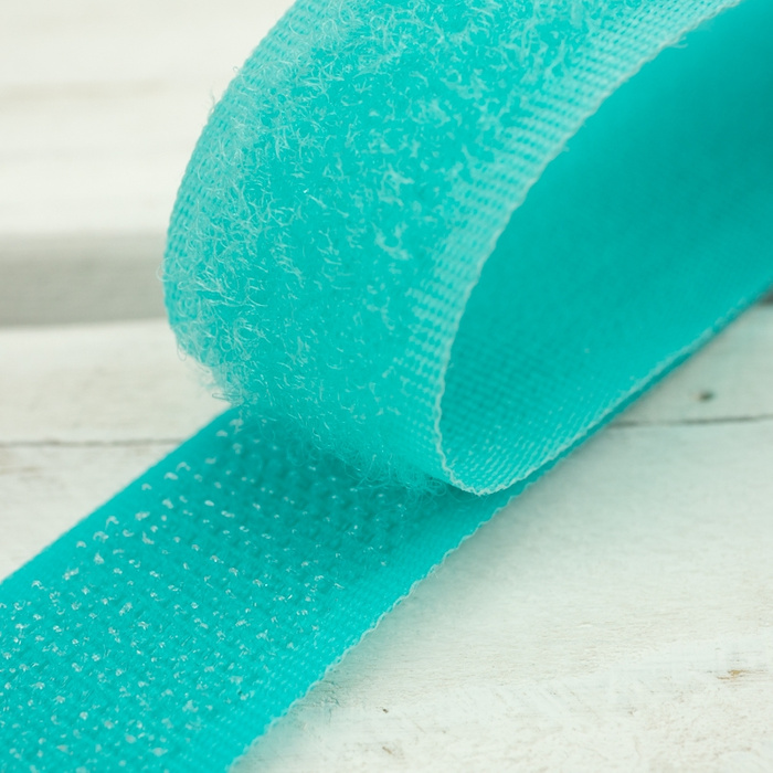 Suchý zip samolepící 20mm aqua komplet
